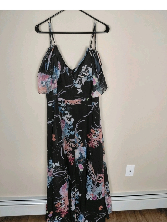 City Chic Dresses & Skirts - City Chic Flourish Floral Cold Shoulder Maxi Dress Size 18